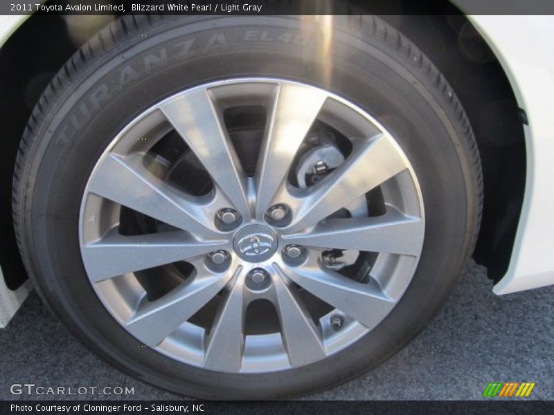 Blizzard White Pearl / Light Gray 2011 Toyota Avalon Limited