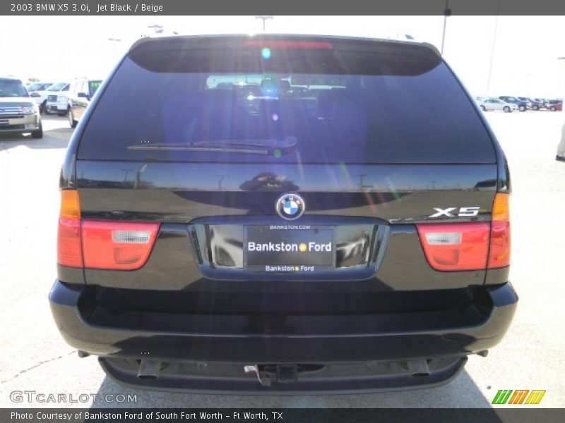 Jet Black / Beige 2003 BMW X5 3.0i