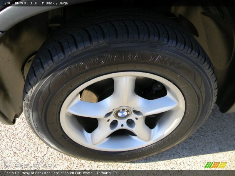 Jet Black / Beige 2003 BMW X5 3.0i