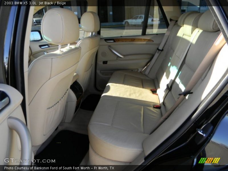 Jet Black / Beige 2003 BMW X5 3.0i