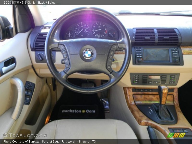 Jet Black / Beige 2003 BMW X5 3.0i