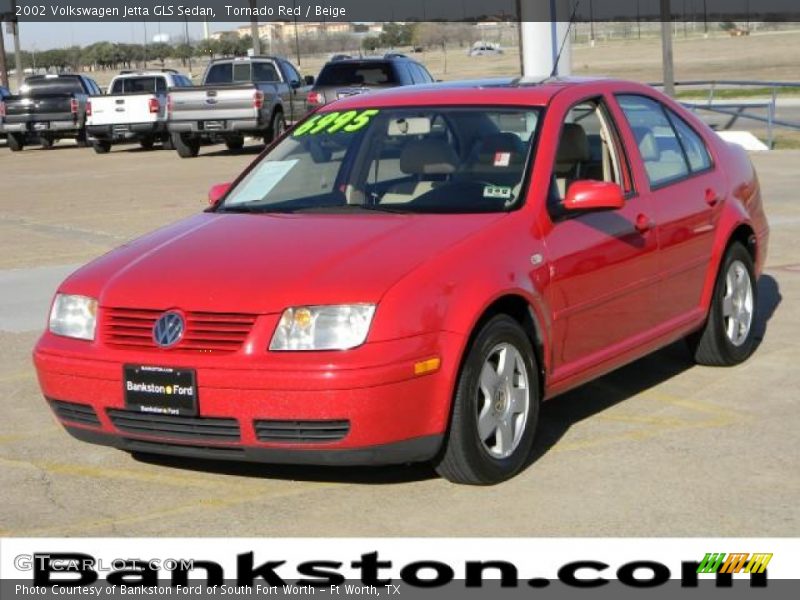 Tornado Red / Beige 2002 Volkswagen Jetta GLS Sedan