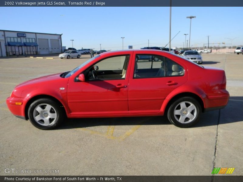 Tornado Red / Beige 2002 Volkswagen Jetta GLS Sedan