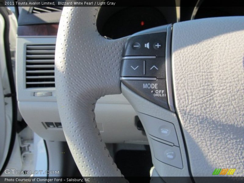 Blizzard White Pearl / Light Gray 2011 Toyota Avalon Limited