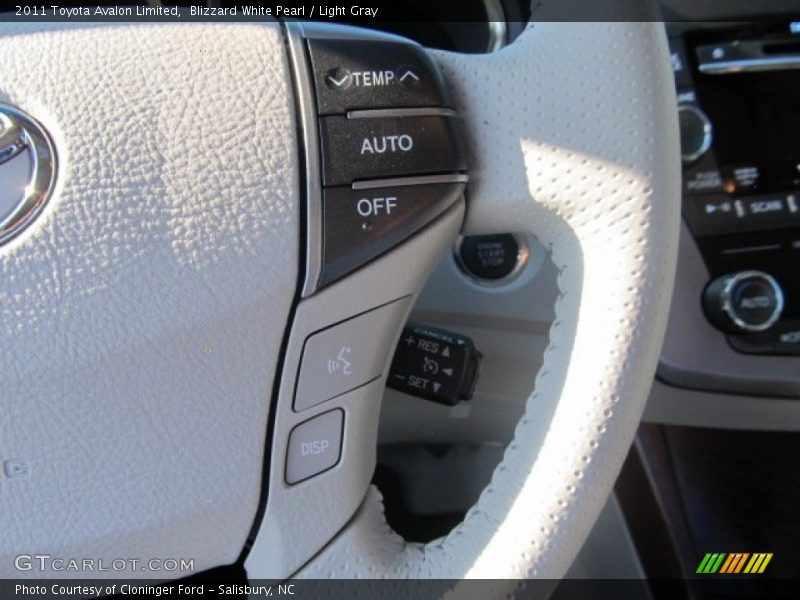 Blizzard White Pearl / Light Gray 2011 Toyota Avalon Limited