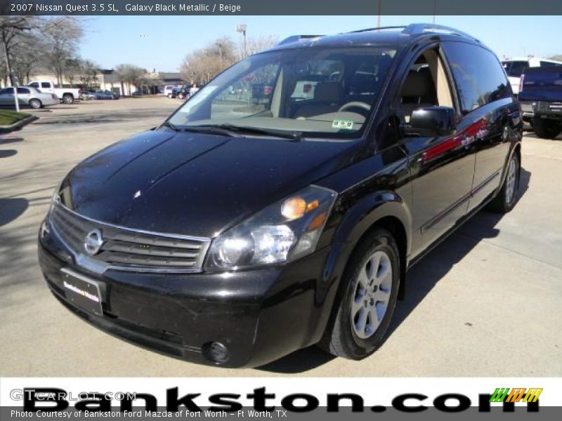 Galaxy Black Metallic / Beige 2007 Nissan Quest 3.5 SL