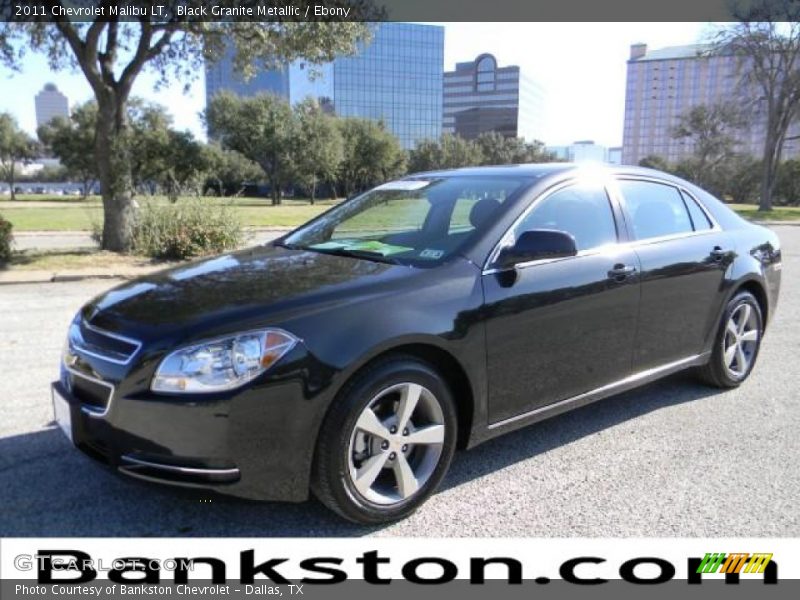Black Granite Metallic / Ebony 2011 Chevrolet Malibu LT