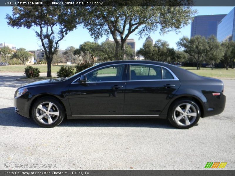 Black Granite Metallic / Ebony 2011 Chevrolet Malibu LT