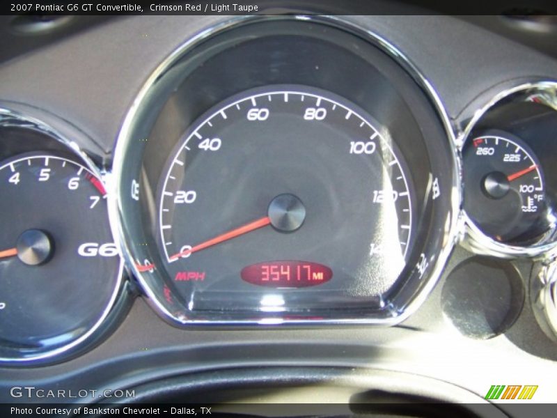 Crimson Red / Light Taupe 2007 Pontiac G6 GT Convertible
