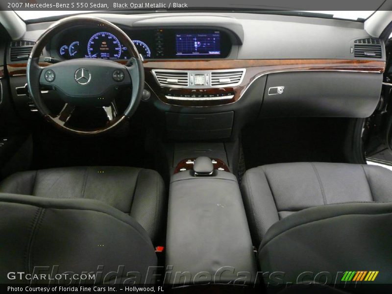 Black Opal Metallic / Black 2007 Mercedes-Benz S 550 Sedan