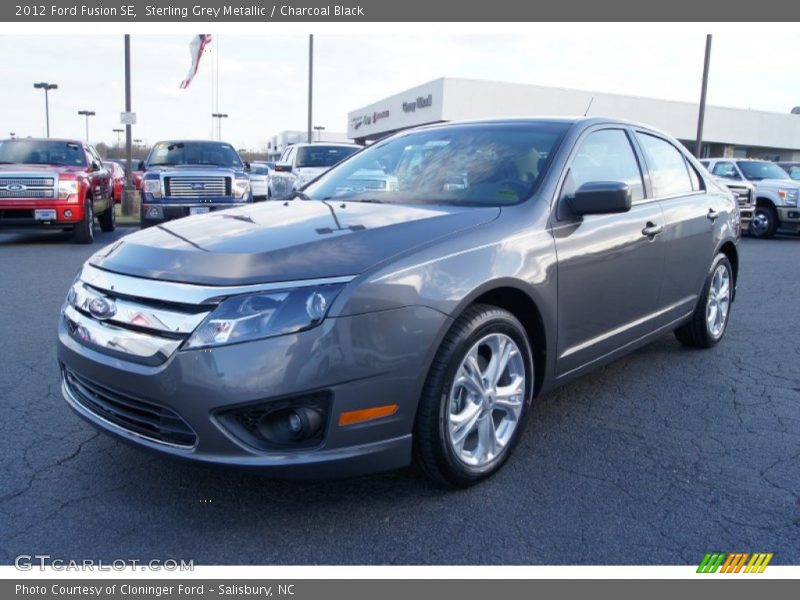 Sterling Grey Metallic / Charcoal Black 2012 Ford Fusion SE