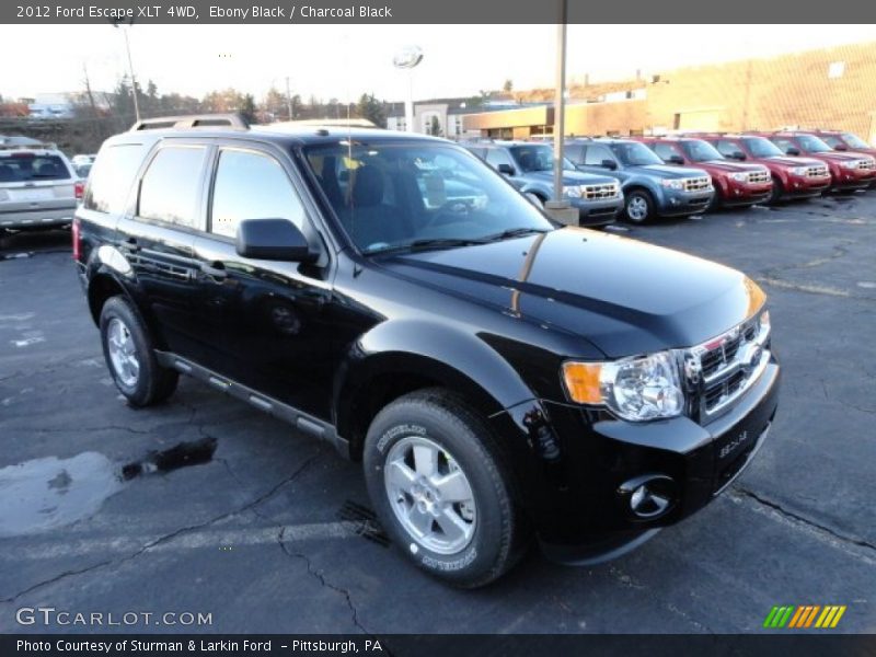Ebony Black / Charcoal Black 2012 Ford Escape XLT 4WD