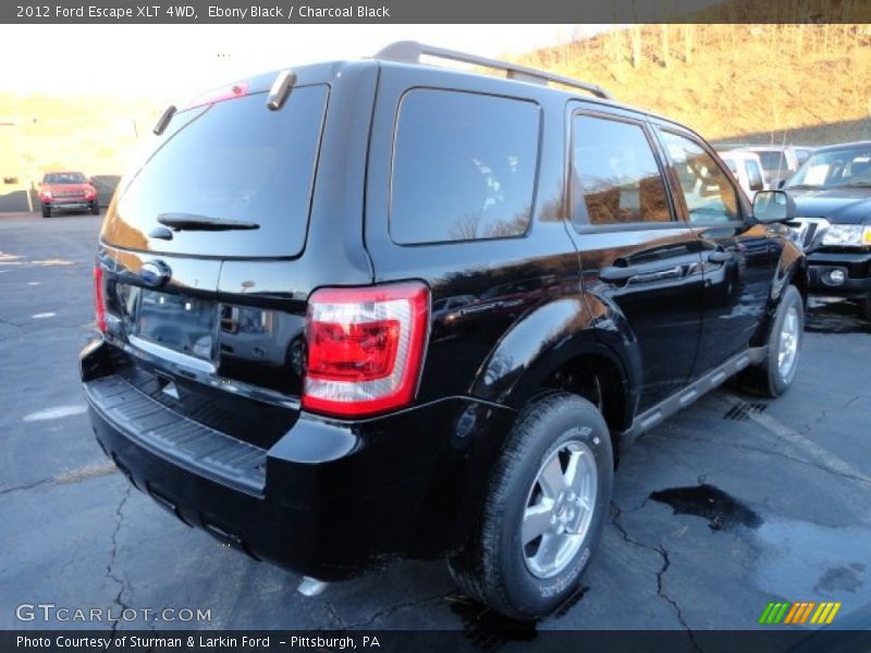 Ebony Black / Charcoal Black 2012 Ford Escape XLT 4WD