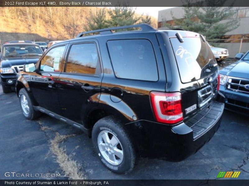 Ebony Black / Charcoal Black 2012 Ford Escape XLT 4WD
