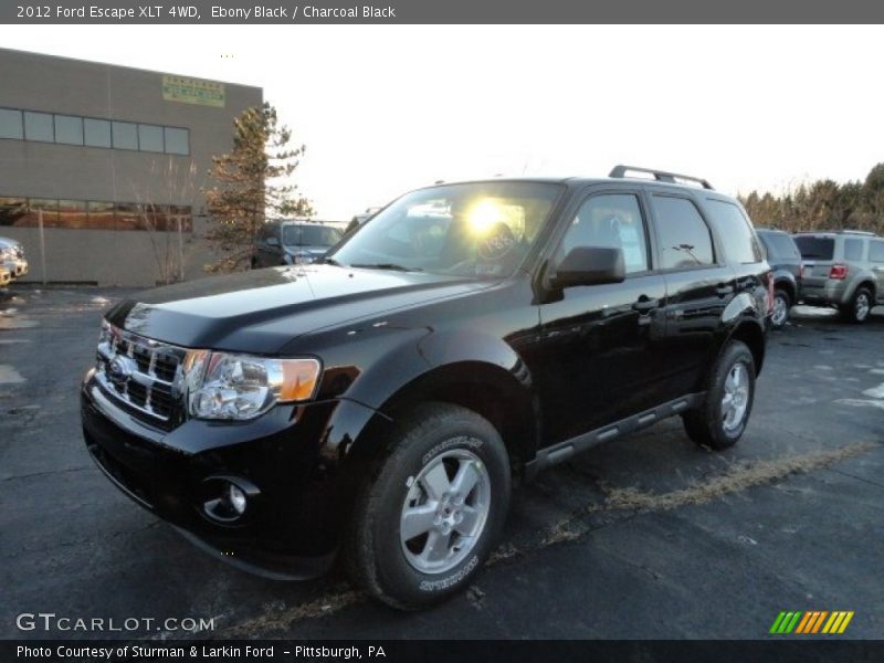 Ebony Black / Charcoal Black 2012 Ford Escape XLT 4WD