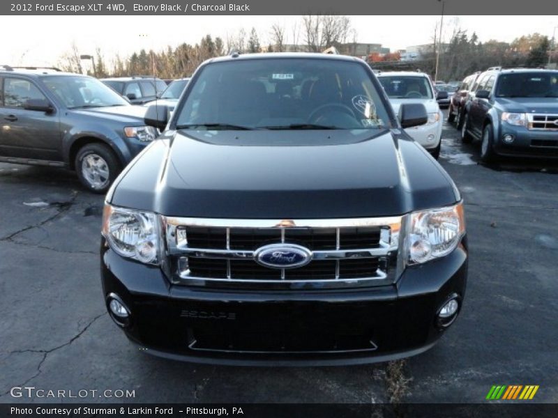 Ebony Black / Charcoal Black 2012 Ford Escape XLT 4WD