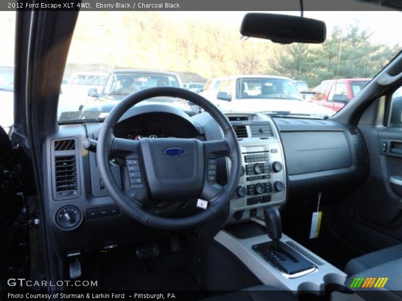 Ebony Black / Charcoal Black 2012 Ford Escape XLT 4WD