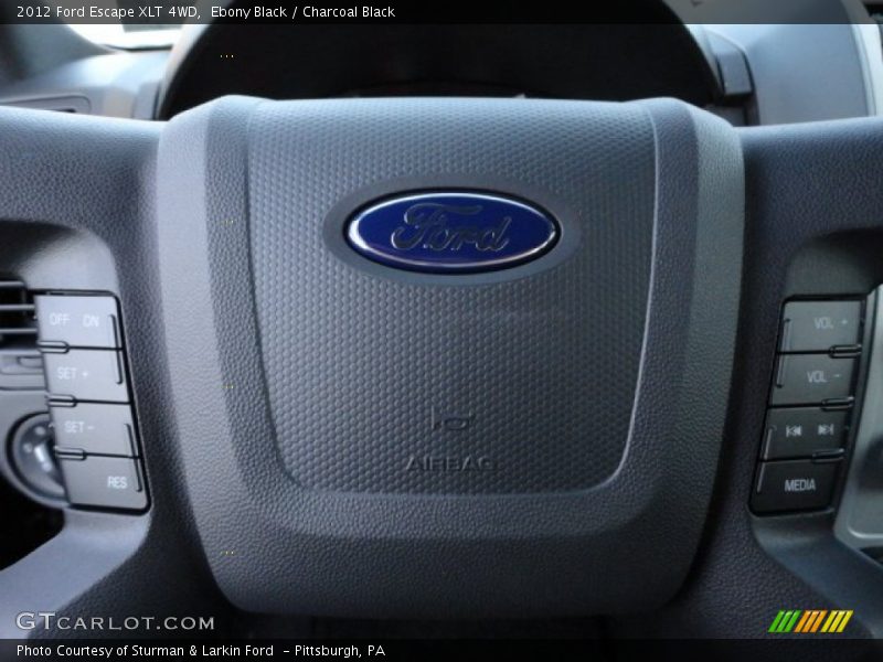 Ebony Black / Charcoal Black 2012 Ford Escape XLT 4WD