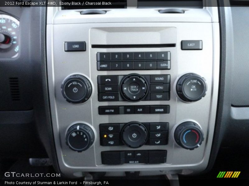 Ebony Black / Charcoal Black 2012 Ford Escape XLT 4WD