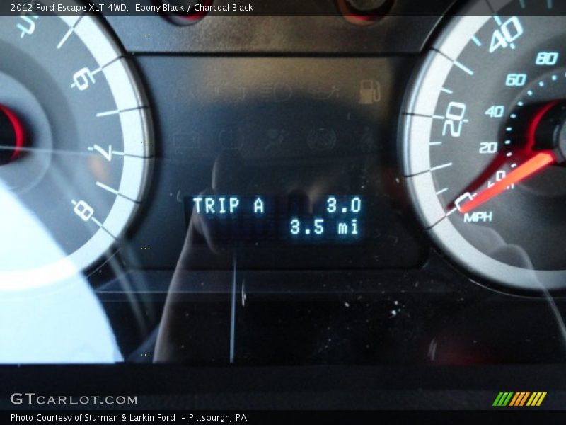 Ebony Black / Charcoal Black 2012 Ford Escape XLT 4WD