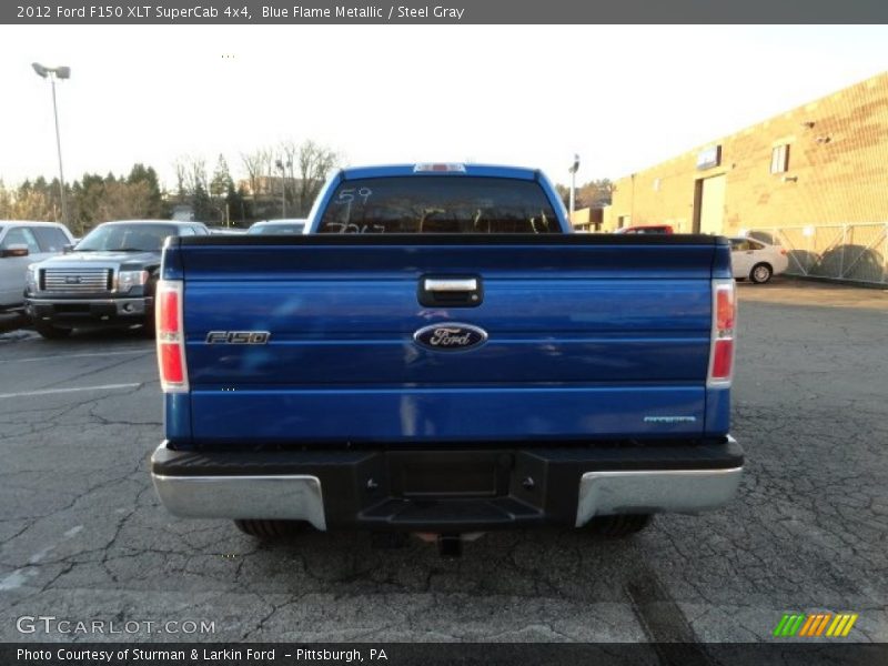 Blue Flame Metallic / Steel Gray 2012 Ford F150 XLT SuperCab 4x4