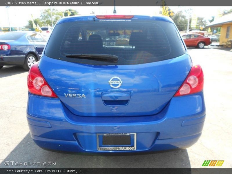 Sapphire Blue Metallic / Charcoal 2007 Nissan Versa S