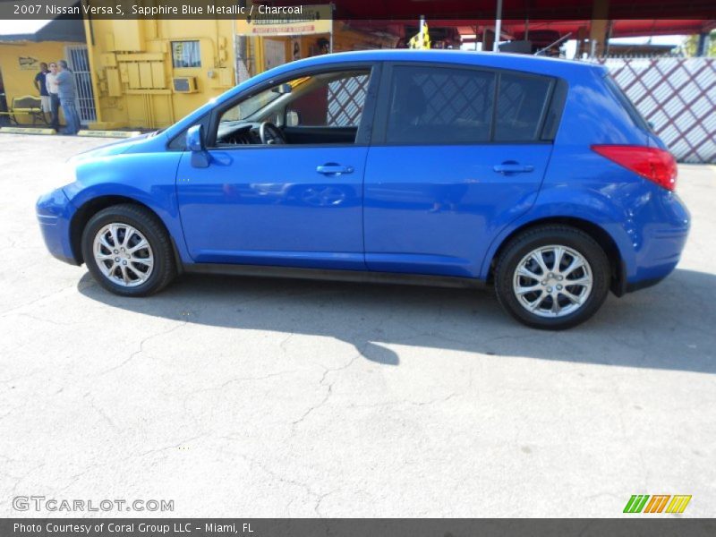 Sapphire Blue Metallic / Charcoal 2007 Nissan Versa S