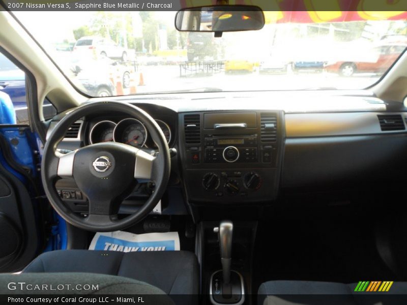 Sapphire Blue Metallic / Charcoal 2007 Nissan Versa S