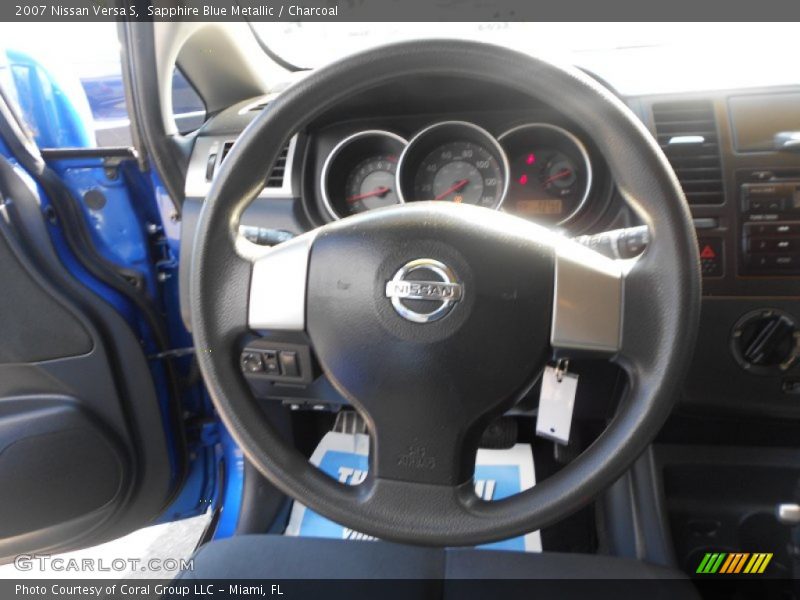 Sapphire Blue Metallic / Charcoal 2007 Nissan Versa S
