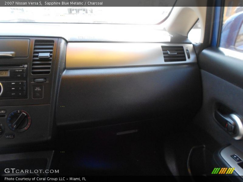Sapphire Blue Metallic / Charcoal 2007 Nissan Versa S