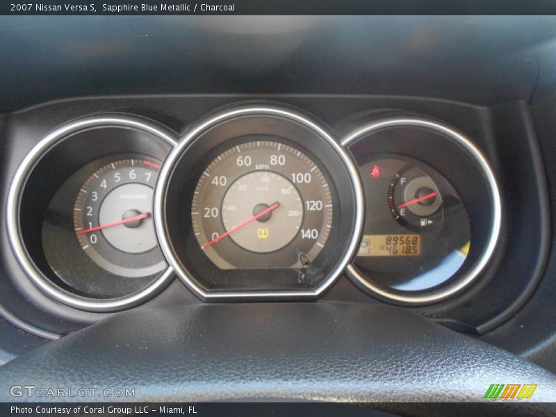 Sapphire Blue Metallic / Charcoal 2007 Nissan Versa S