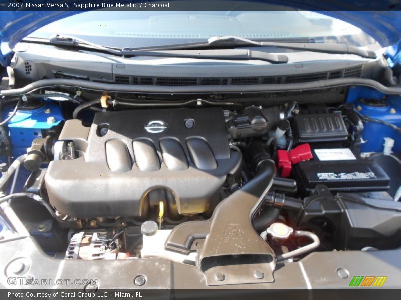 Sapphire Blue Metallic / Charcoal 2007 Nissan Versa S