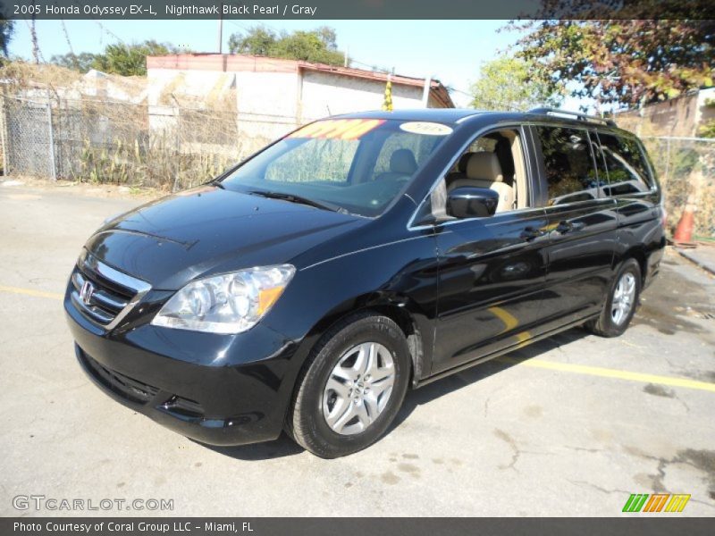 Nighthawk Black Pearl / Gray 2005 Honda Odyssey EX-L