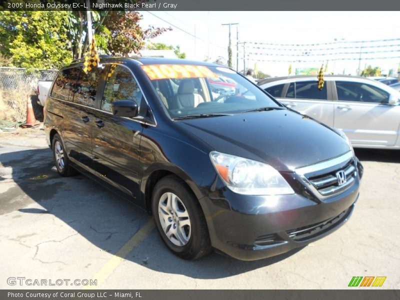 Nighthawk Black Pearl / Gray 2005 Honda Odyssey EX-L