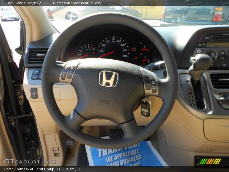 Nighthawk Black Pearl / Gray 2005 Honda Odyssey EX-L
