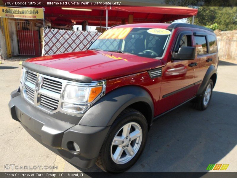 Inferno Red Crystal Pearl / Dark Slate Gray 2007 Dodge Nitro SXT