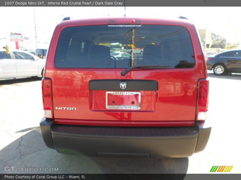 Inferno Red Crystal Pearl / Dark Slate Gray 2007 Dodge Nitro SXT