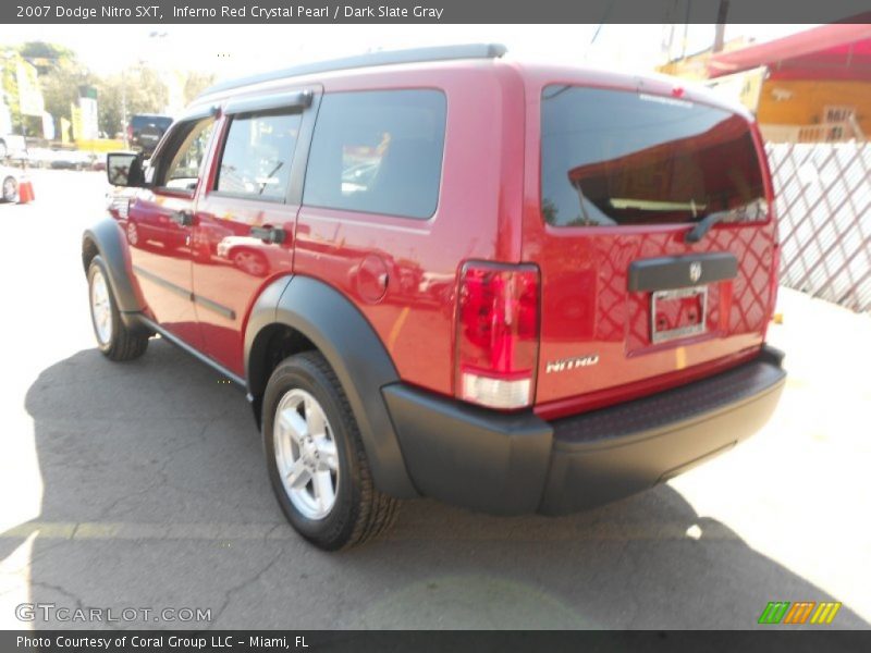 Inferno Red Crystal Pearl / Dark Slate Gray 2007 Dodge Nitro SXT
