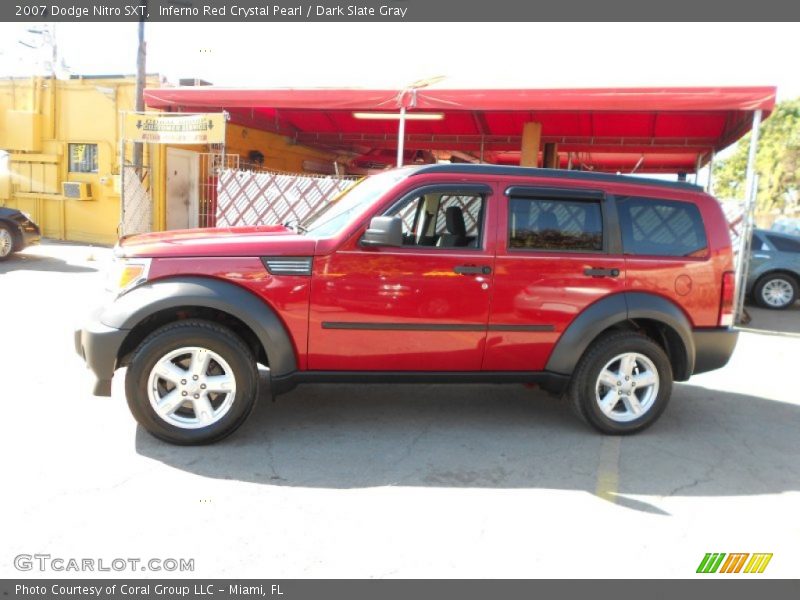 Inferno Red Crystal Pearl / Dark Slate Gray 2007 Dodge Nitro SXT