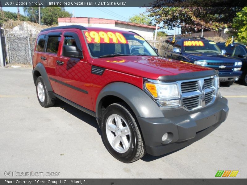 Inferno Red Crystal Pearl / Dark Slate Gray 2007 Dodge Nitro SXT