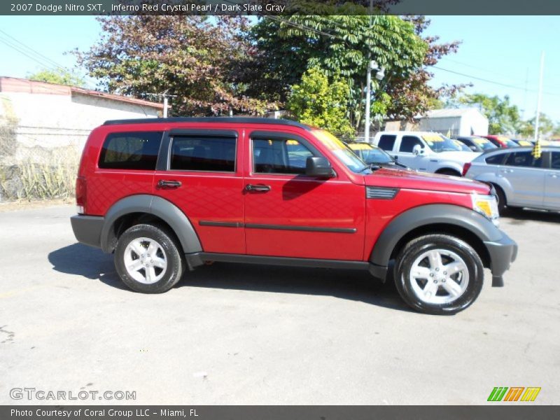 Inferno Red Crystal Pearl / Dark Slate Gray 2007 Dodge Nitro SXT