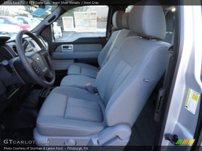 Ingot Silver Metallic / Steel Gray 2011 Ford F150 STX SuperCab