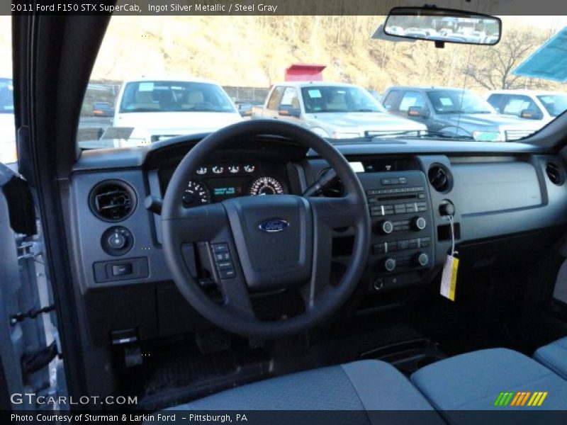 Ingot Silver Metallic / Steel Gray 2011 Ford F150 STX SuperCab