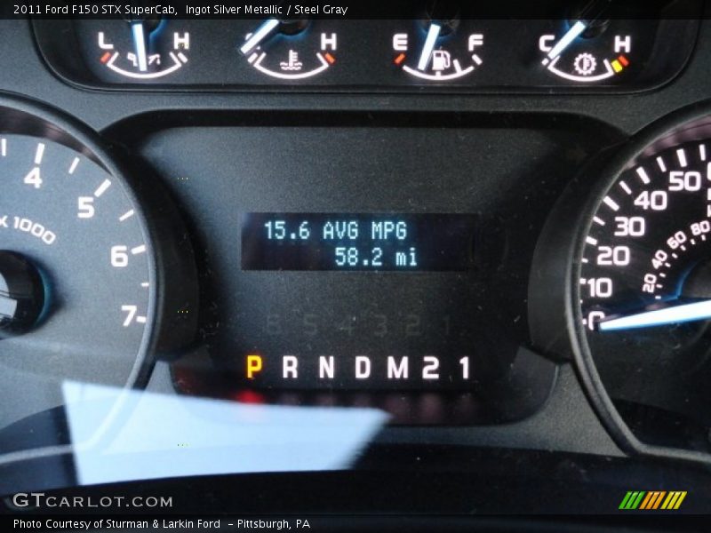 Ingot Silver Metallic / Steel Gray 2011 Ford F150 STX SuperCab
