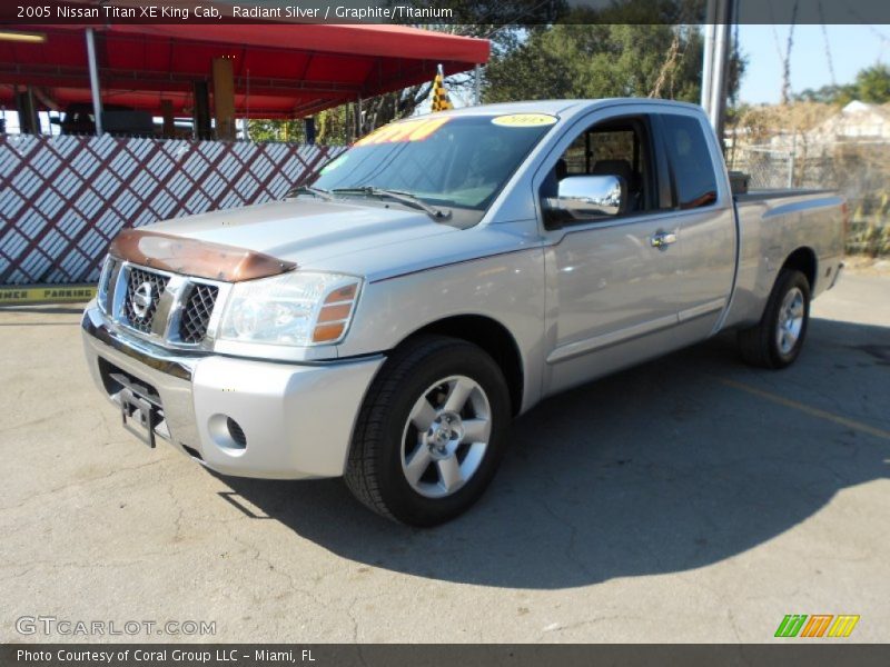 Radiant Silver / Graphite/Titanium 2005 Nissan Titan XE King Cab
