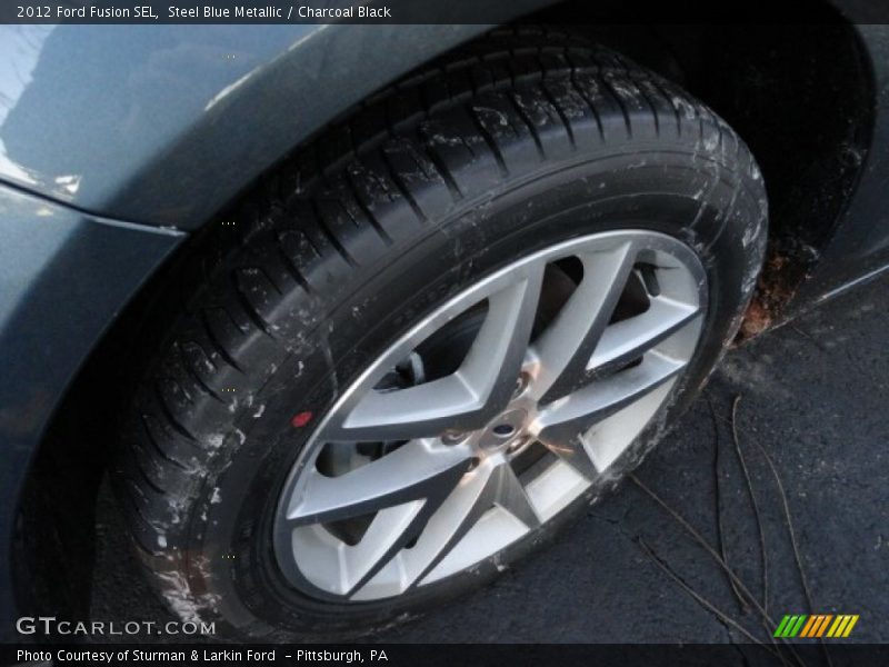Steel Blue Metallic / Charcoal Black 2012 Ford Fusion SEL
