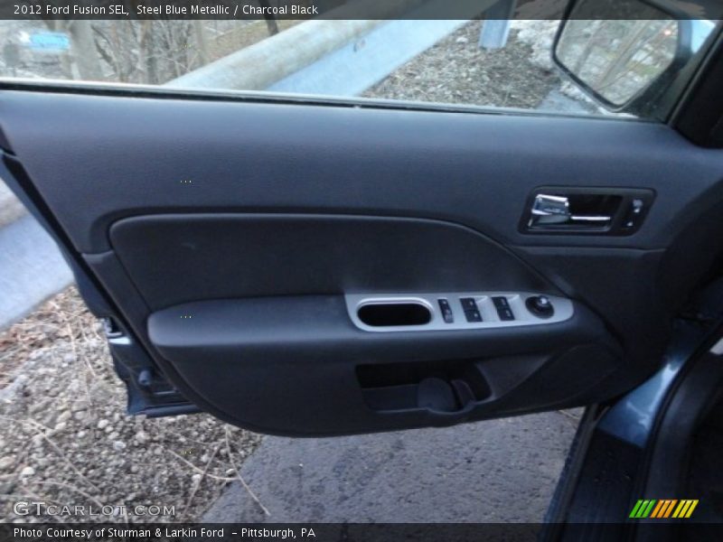 Steel Blue Metallic / Charcoal Black 2012 Ford Fusion SEL