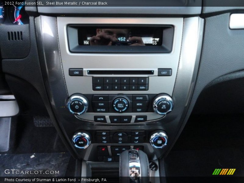 Steel Blue Metallic / Charcoal Black 2012 Ford Fusion SEL