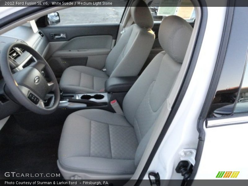 White Suede / Medium Light Stone 2012 Ford Fusion SE V6
