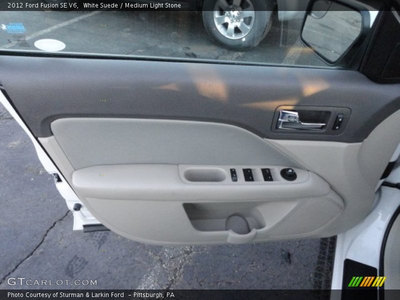 White Suede / Medium Light Stone 2012 Ford Fusion SE V6